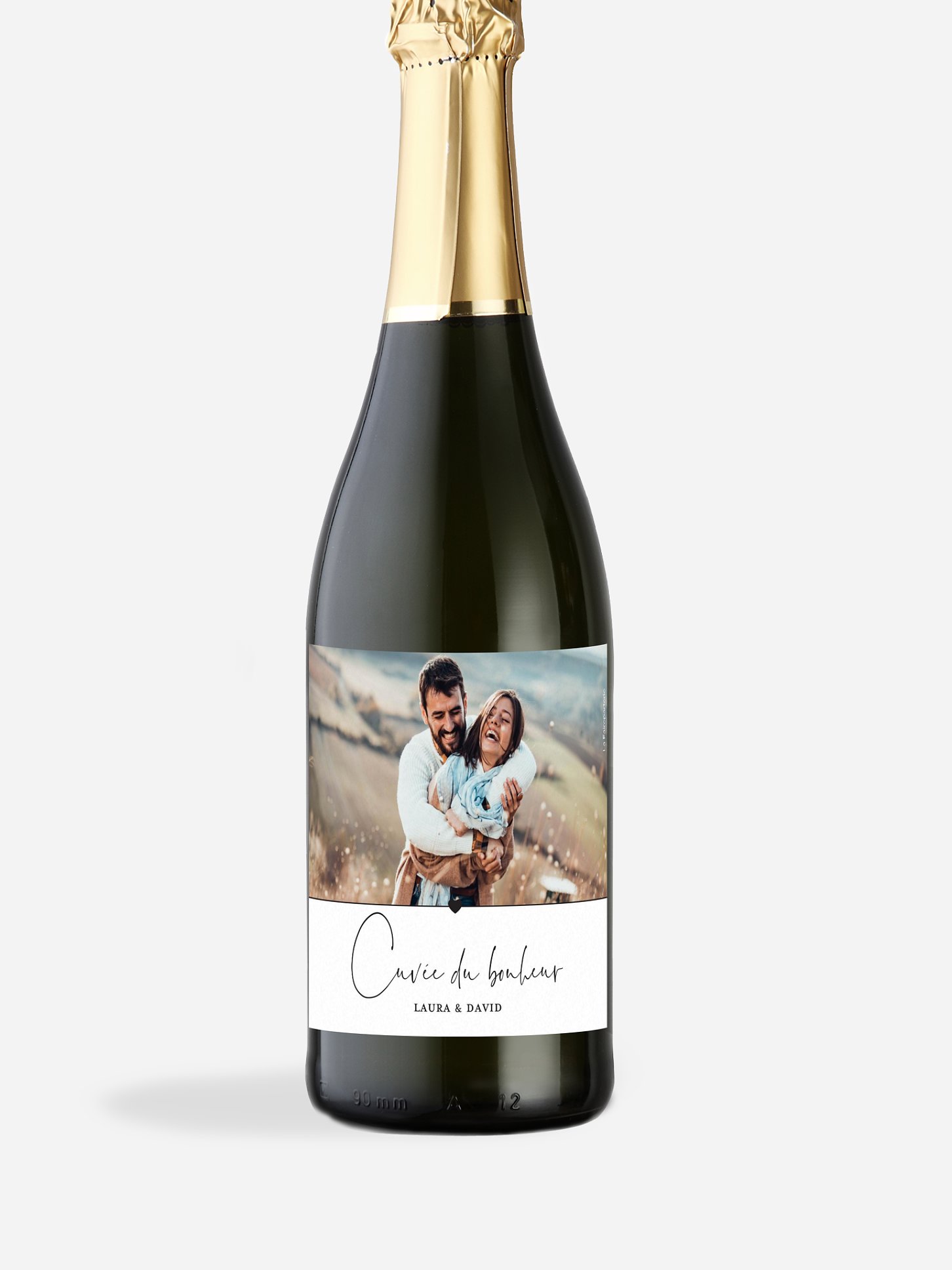 Étiquette bouteille Heureux duo