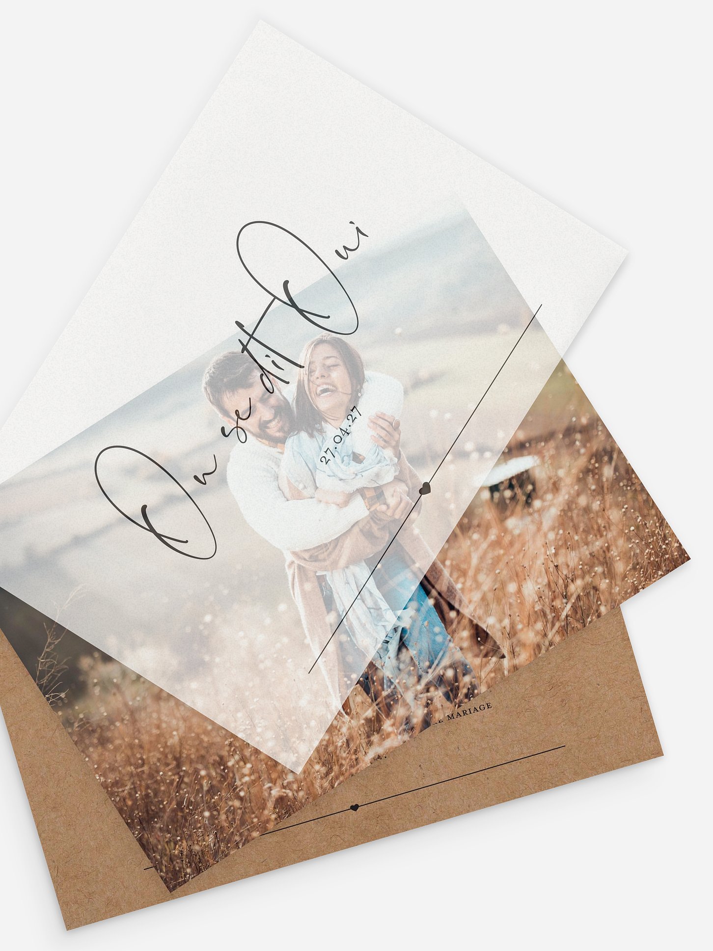Faire-part de mariage Heureux duo