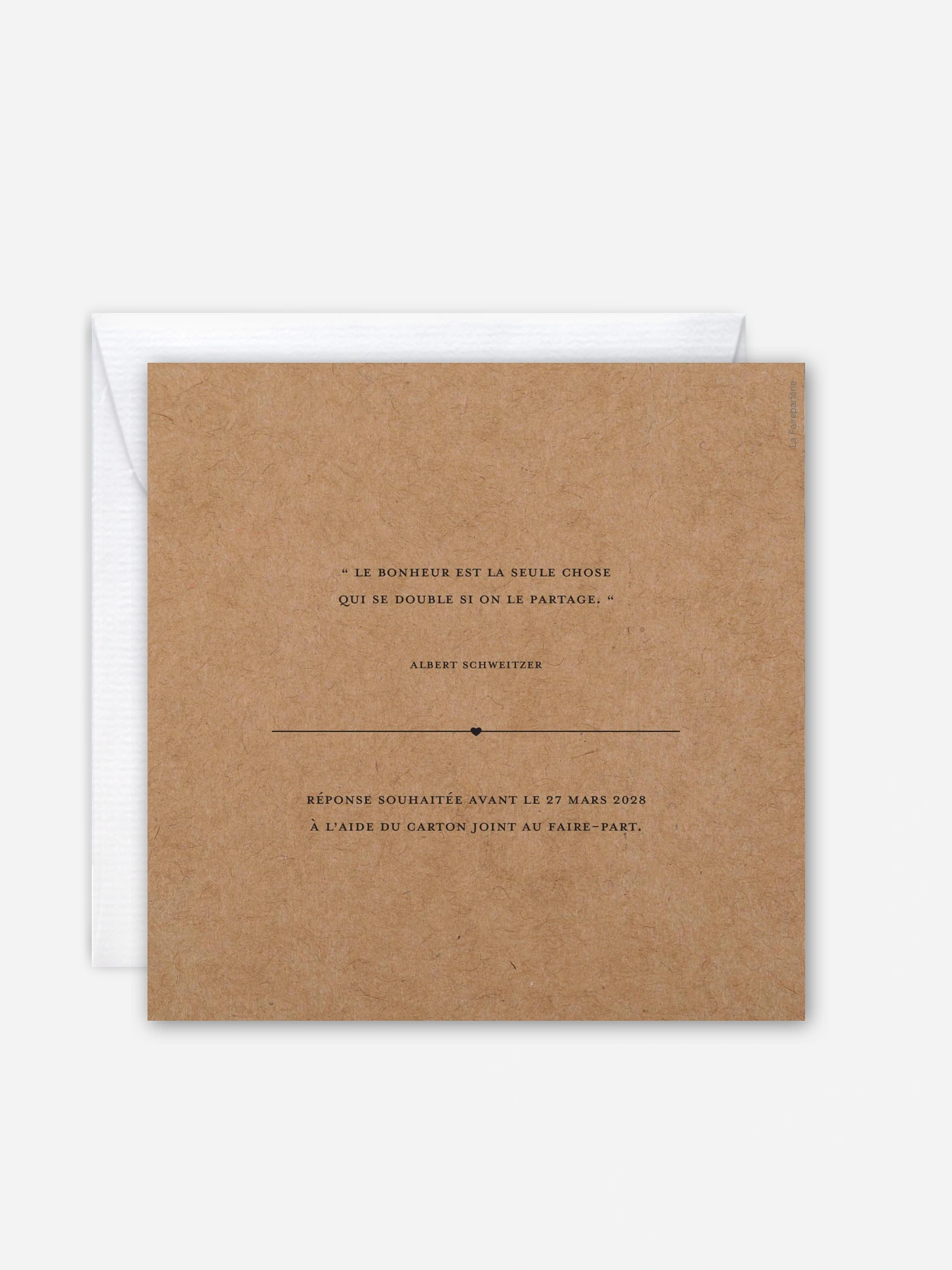 Faire-part de mariage Heureux duo