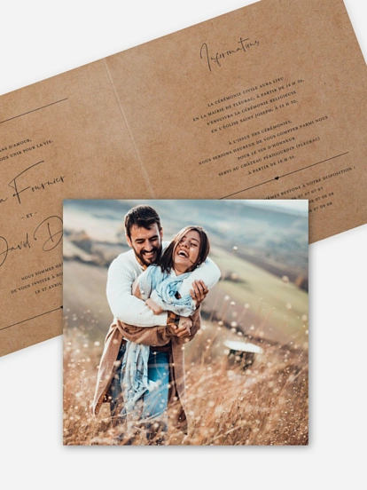 Faire-part de mariage Heureux duo
