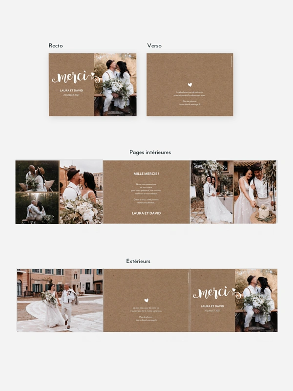 Carte de remerciements Family Love