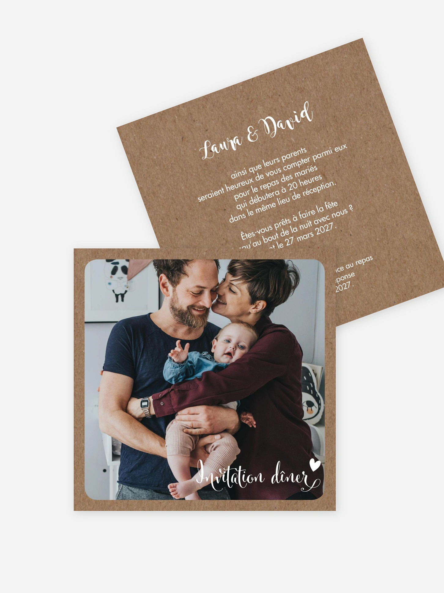 Carton d'invitation Family Love