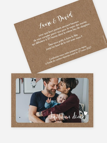 Carton d'invitation Family Love