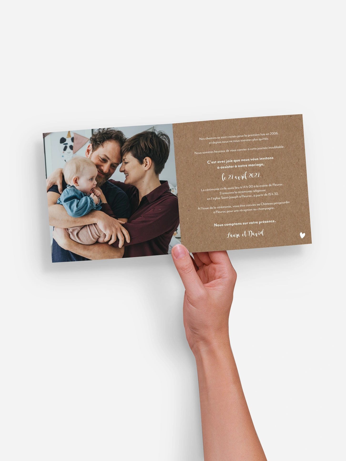 Faire-part de mariage Family Love
