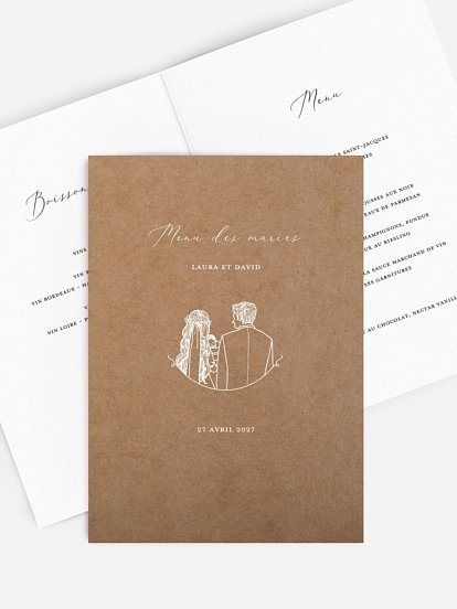 Menu mariage Romantic Family