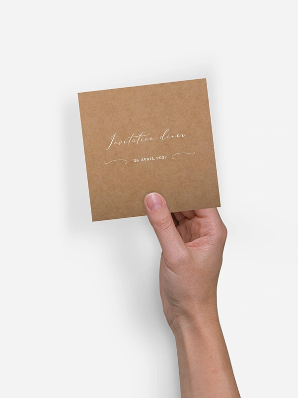 Carton d'invitation Romantic Family