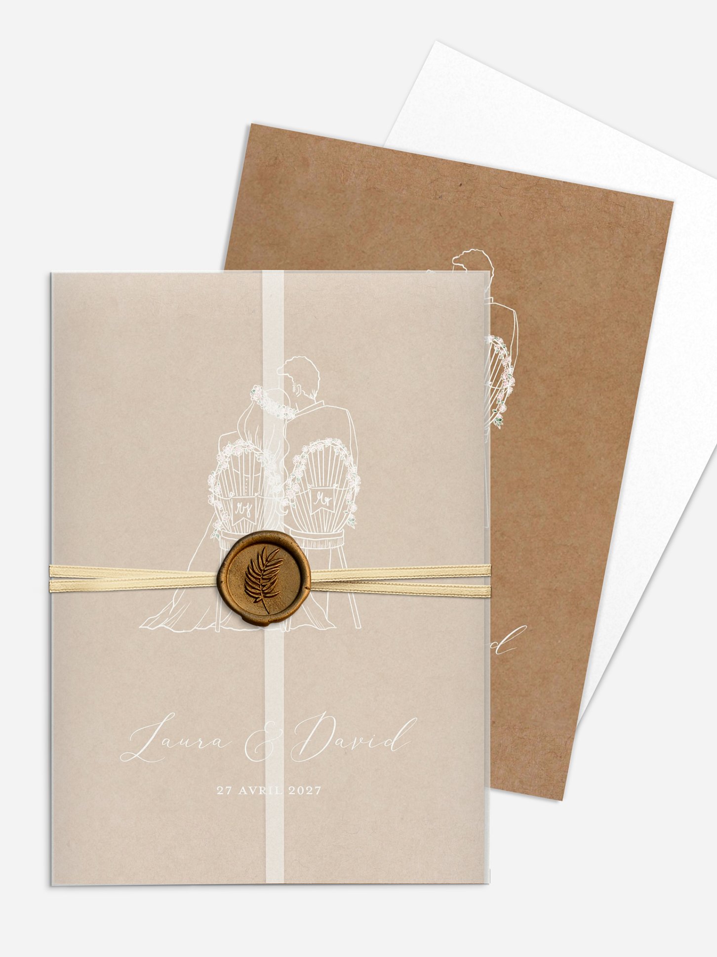 Faire-part de mariage Romantic Love