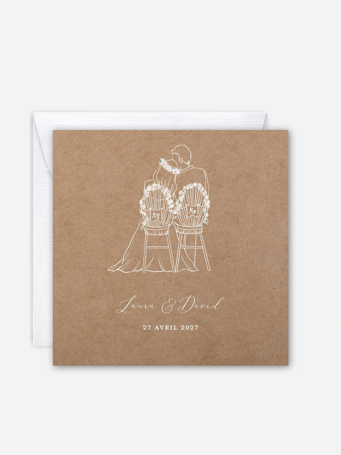 Faire-part de mariage Romantic Love