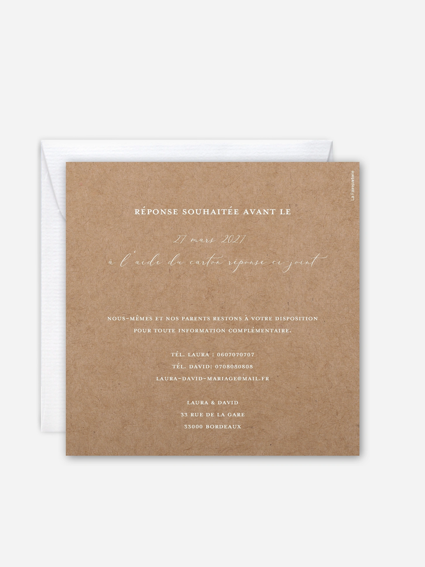 Faire-part de mariage Romantic Love