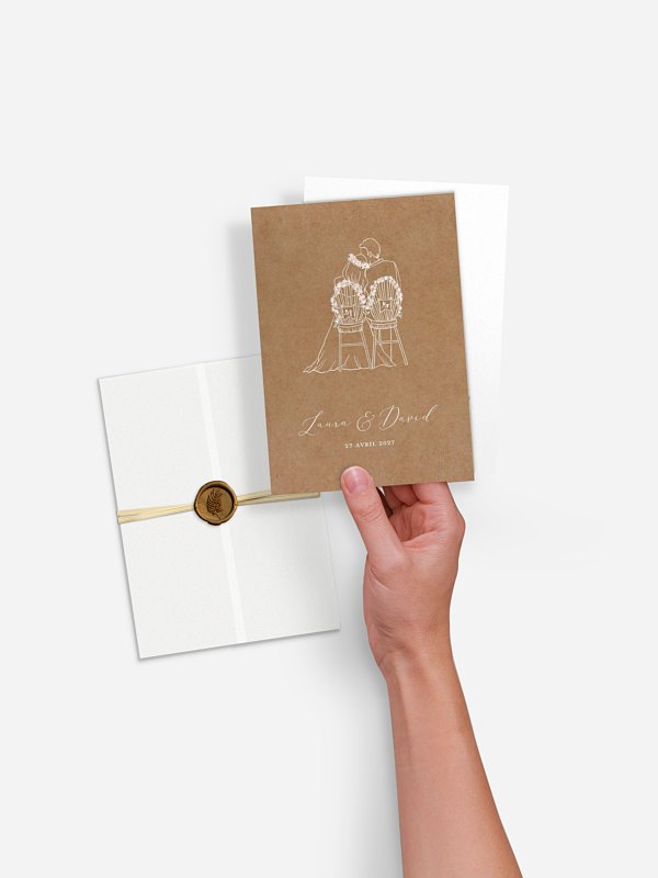 Faire-part de mariage Romantic Love