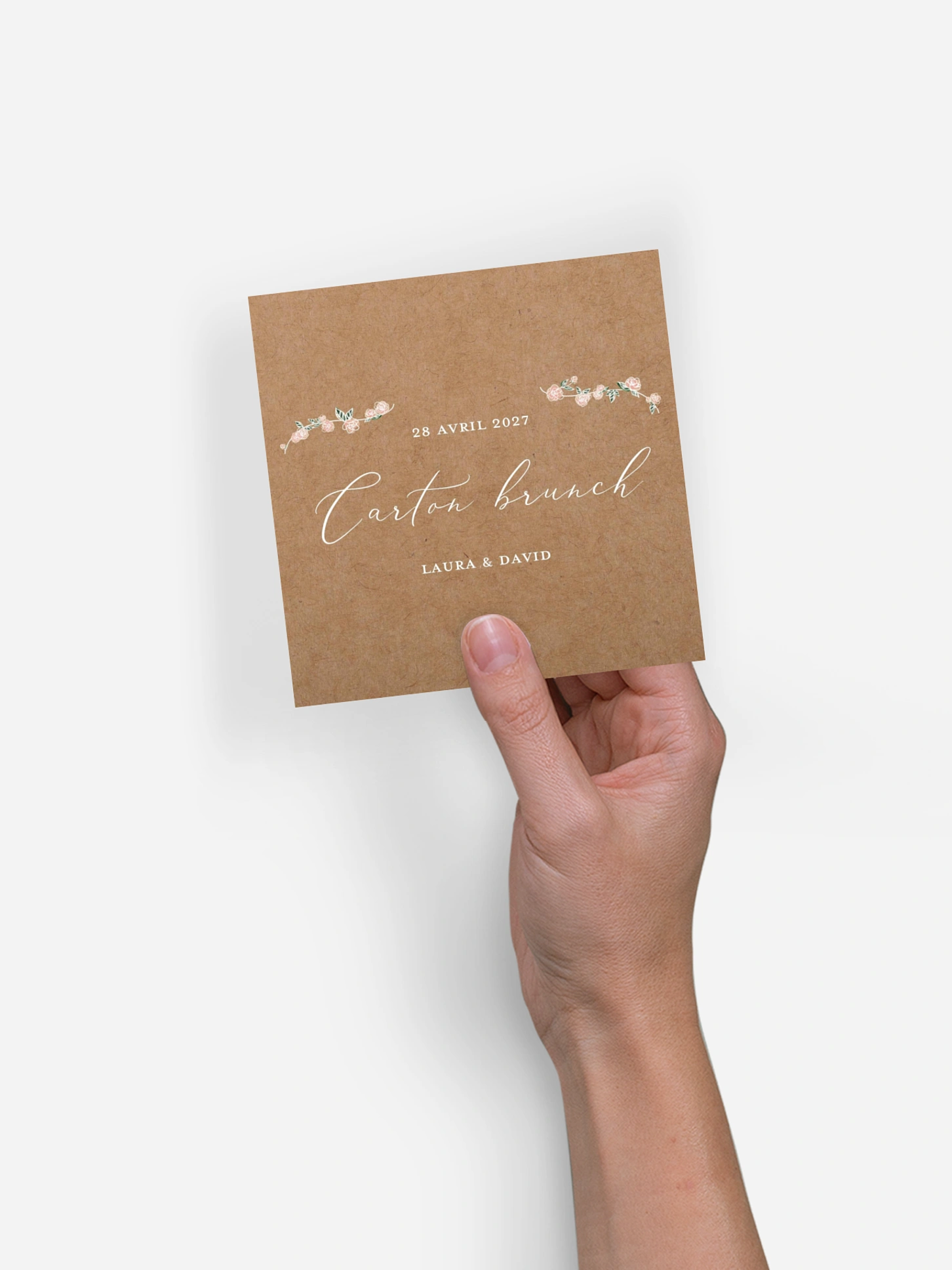 Carte brunch Romantic Love
