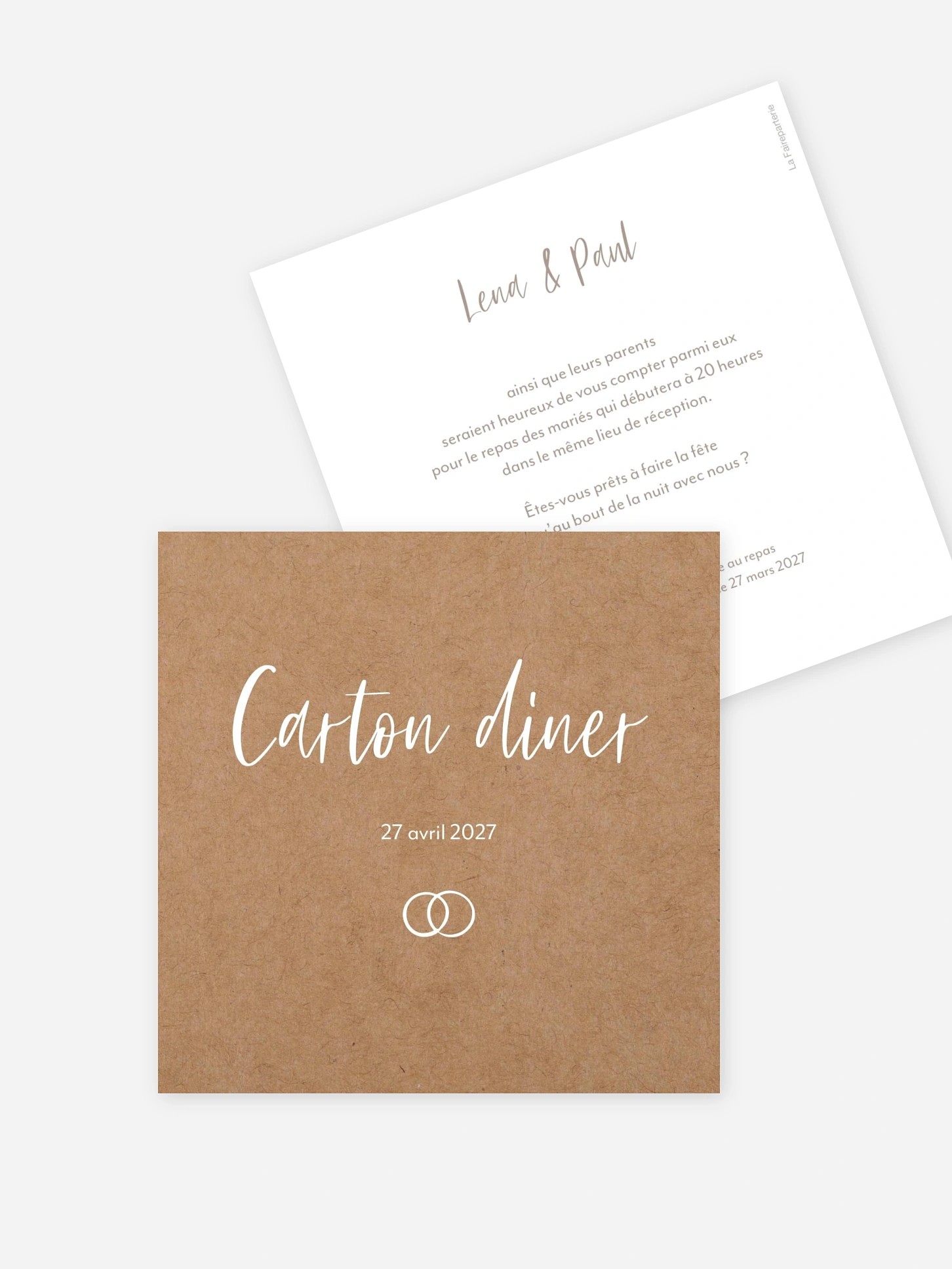 Carton d'invitation Lovestory