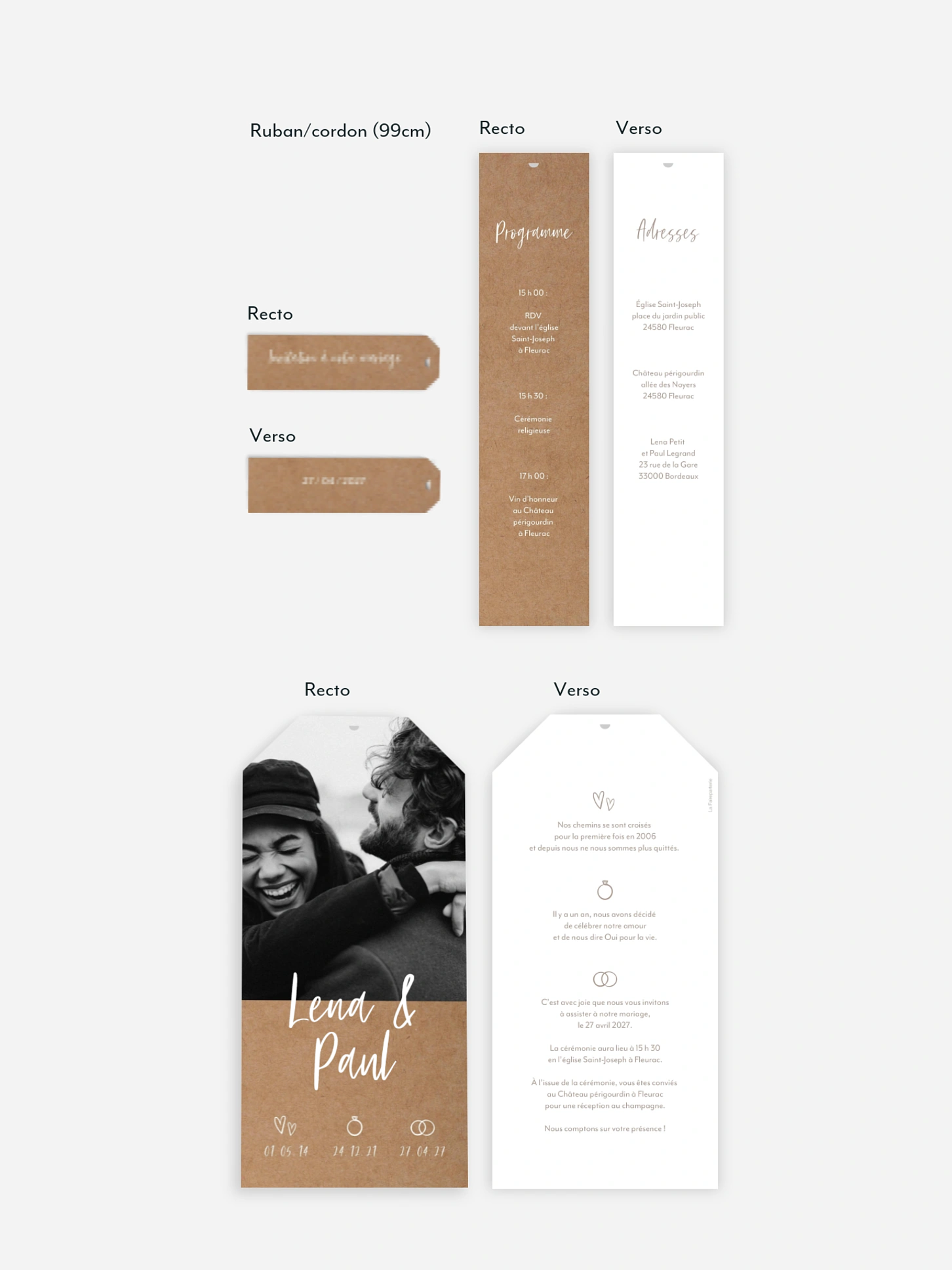 Faire-part de mariage Lovestory