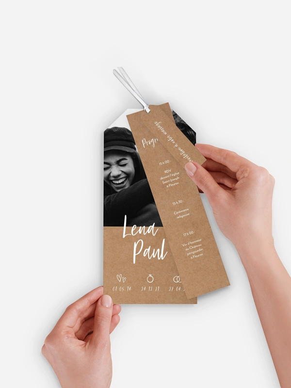 Faire-part de mariage Lovestory