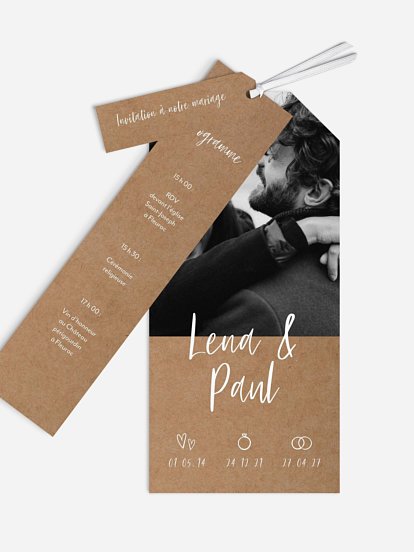 Faire-part de mariage Lovestory