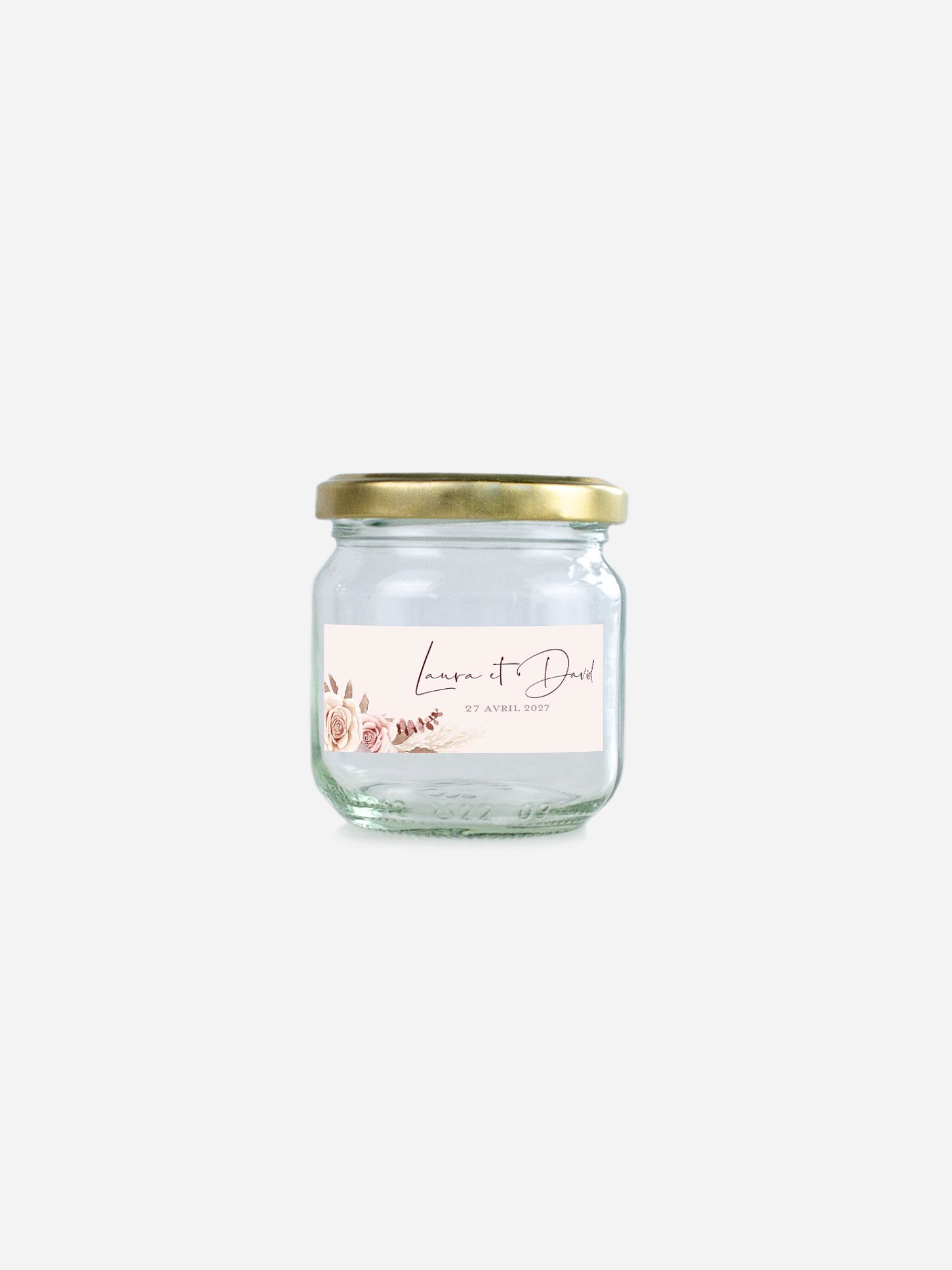 Étiquette cadeau mariage Fleurs bohèmes