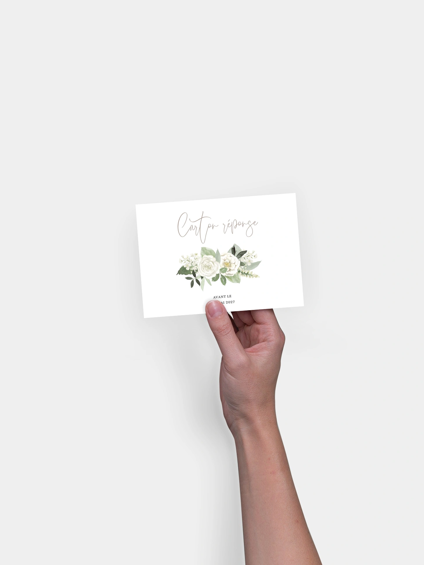 Carton réponse Bouquet chic