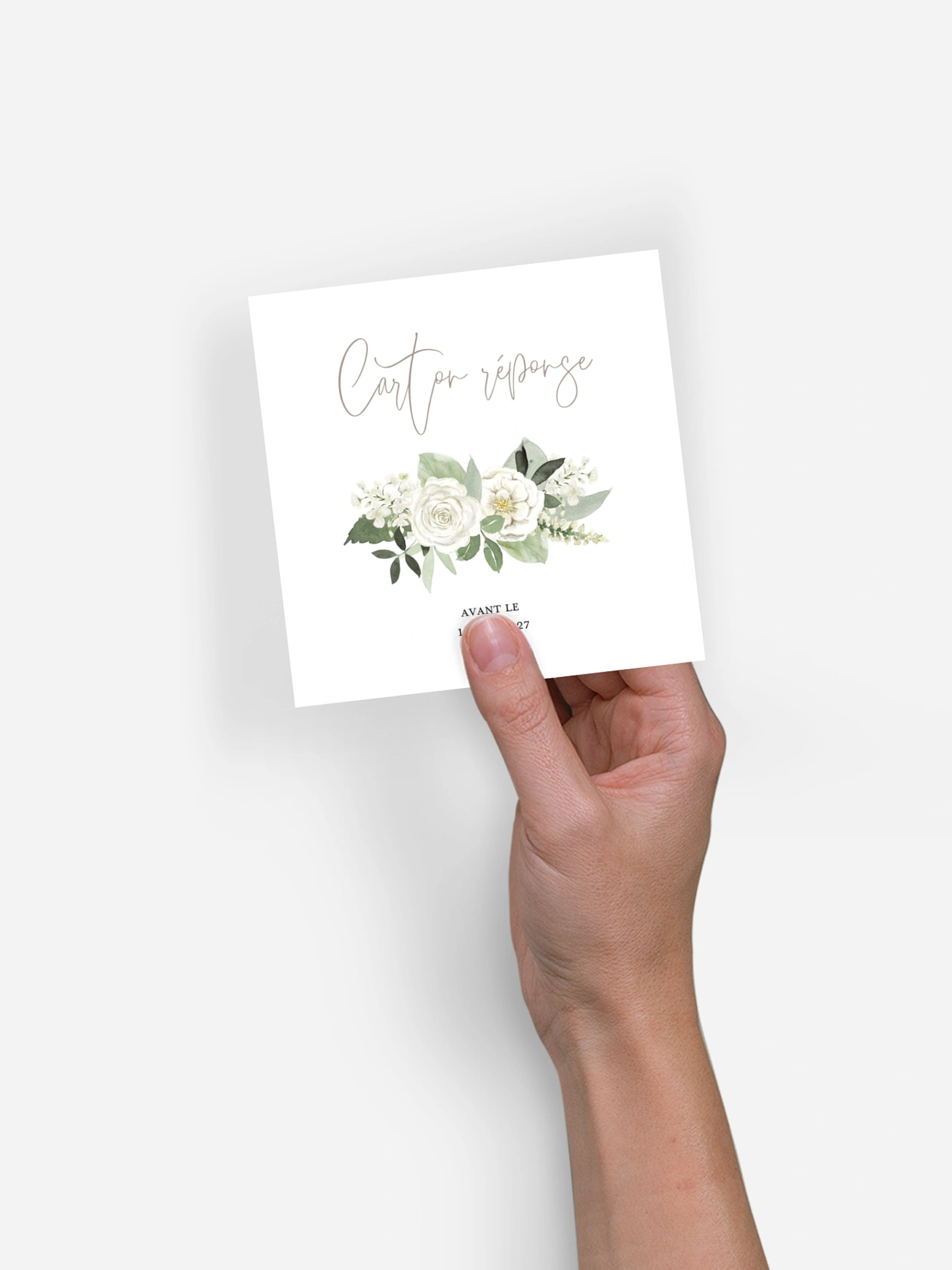 Carton réponse Bouquet chic