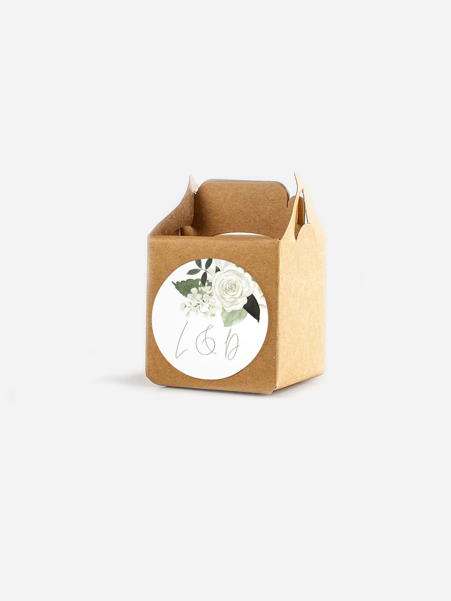 Étiquette cadeau mariage Bouquet chic