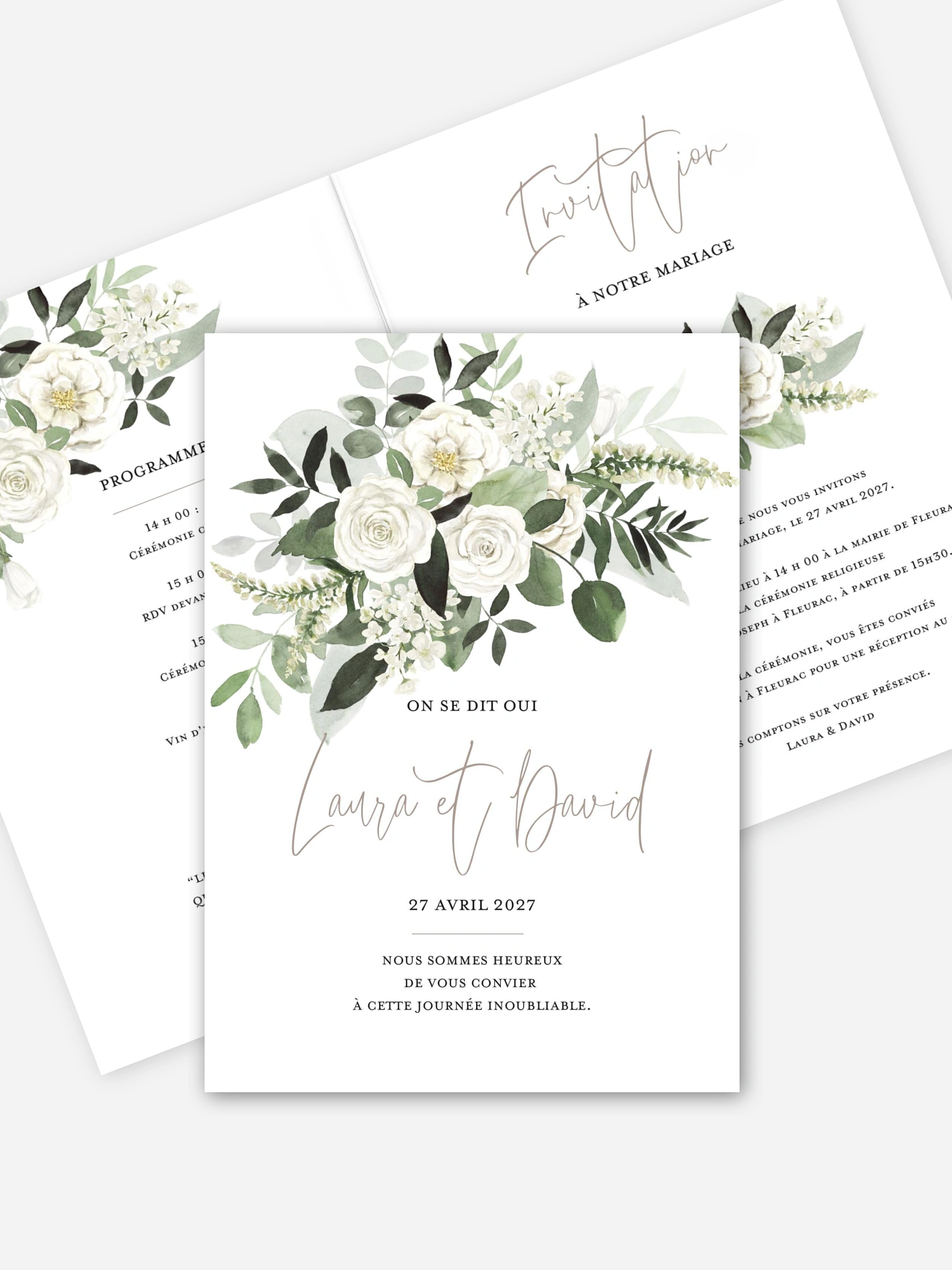 Faire-part de mariage Bouquet chic