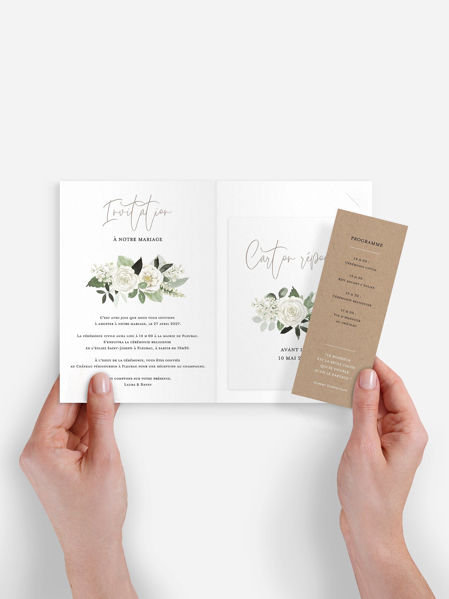 Faire-part de mariage Bouquet chic