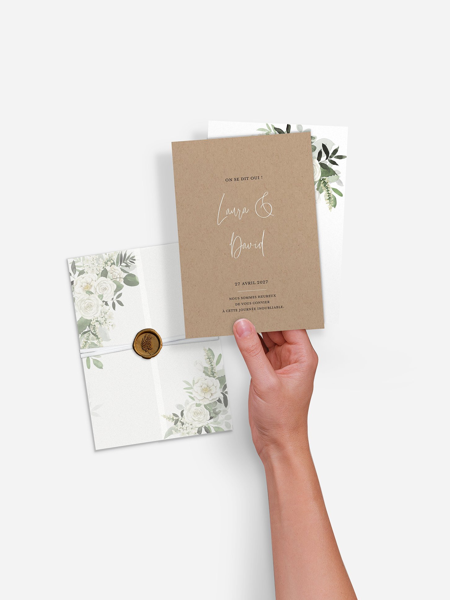 Faire-part de mariage Bouquet chic