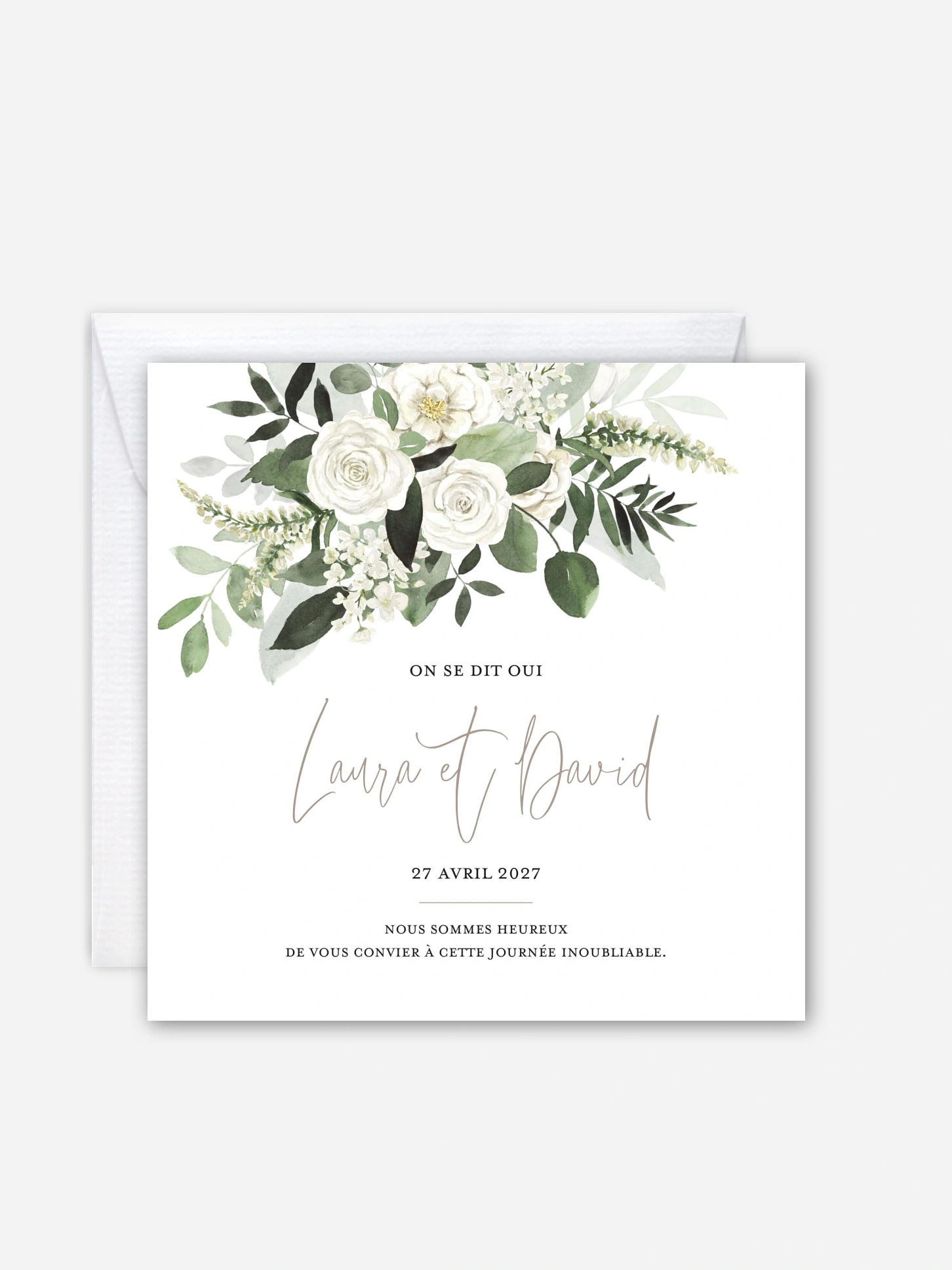 Faire-part de mariage Bouquet chic