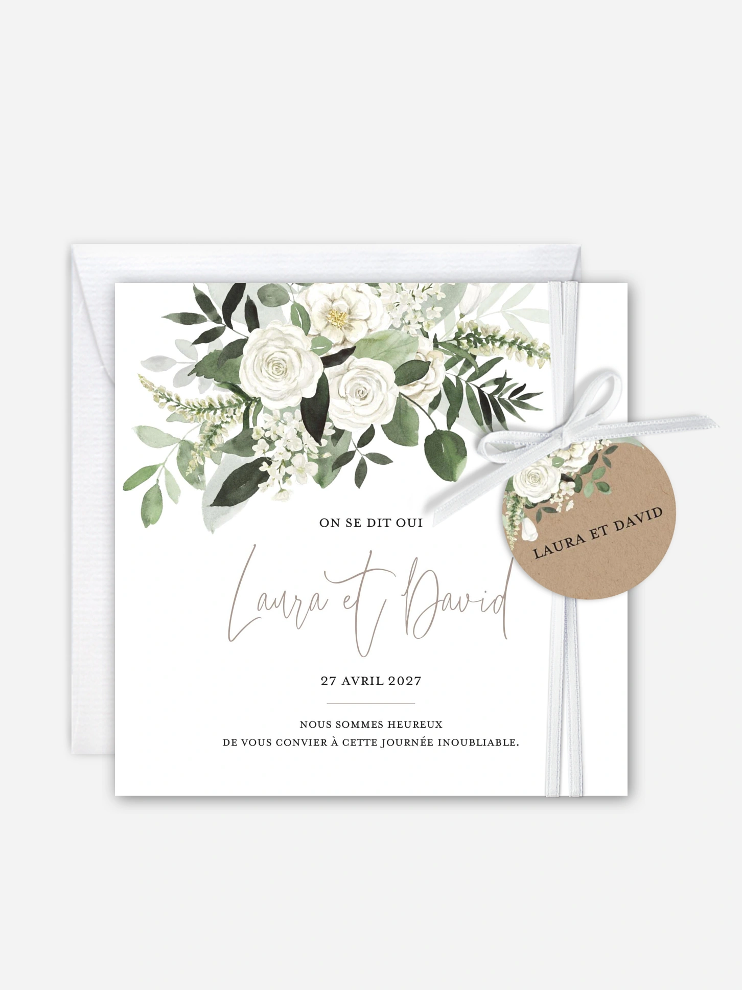 Faire-part de mariage Bouquet chic