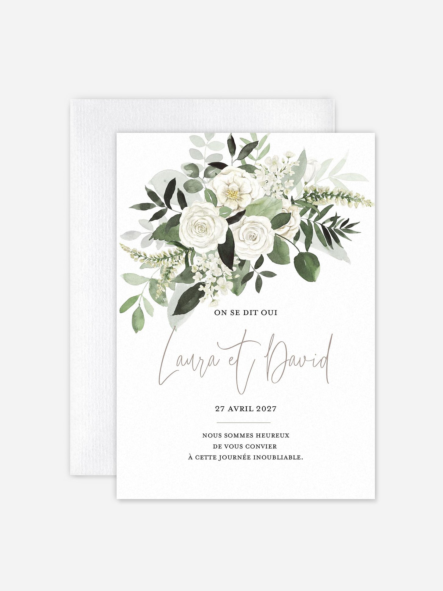 Faire-part de mariage Bouquet chic