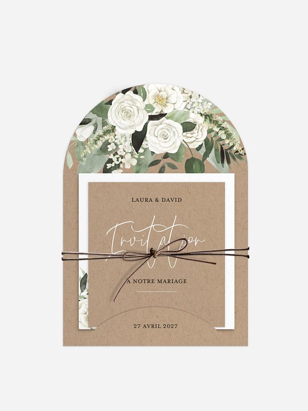 Faire-part de mariage Bouquet chic