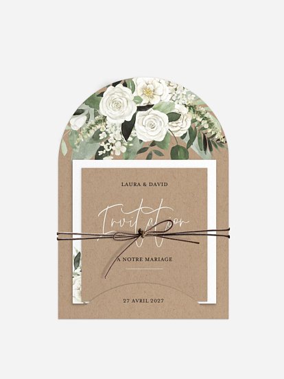 Faire-part de mariage Bouquet chic
