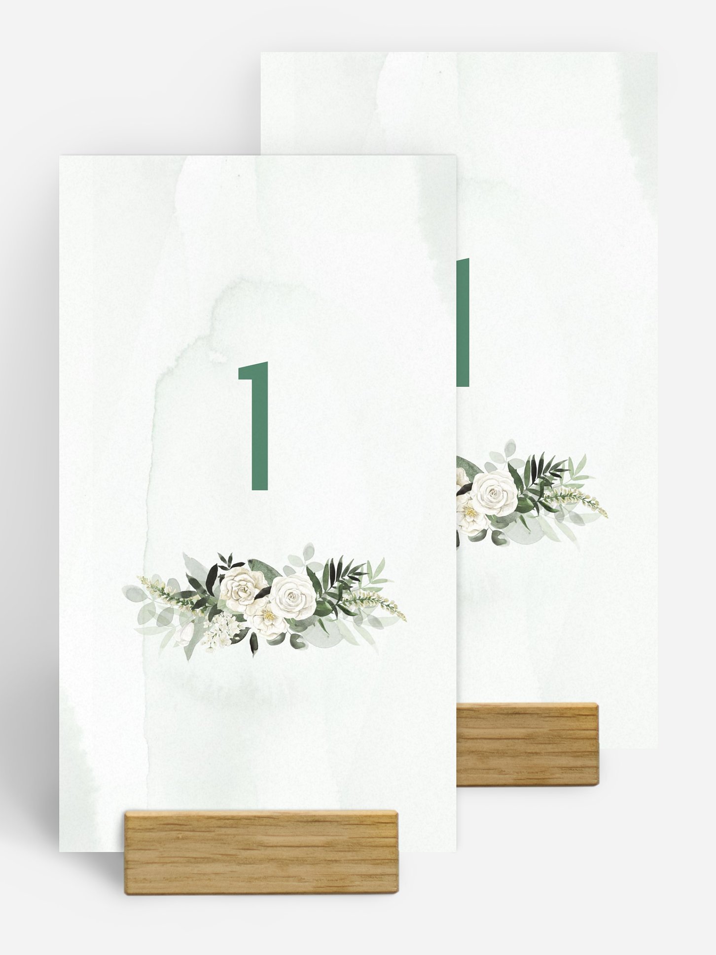 Numéro de table mariage Poésie de roses