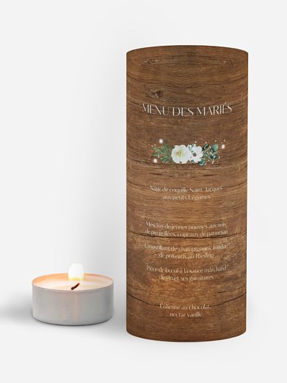 Menu mariage Guinguette chic