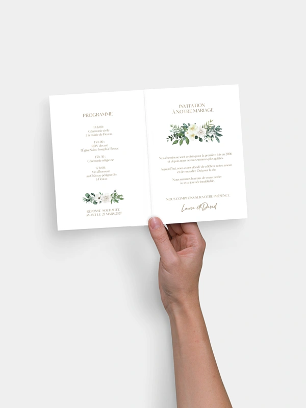 Faire-part de mariage Guinguette chic
