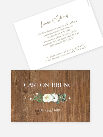 Carte brunch Guinguette chic