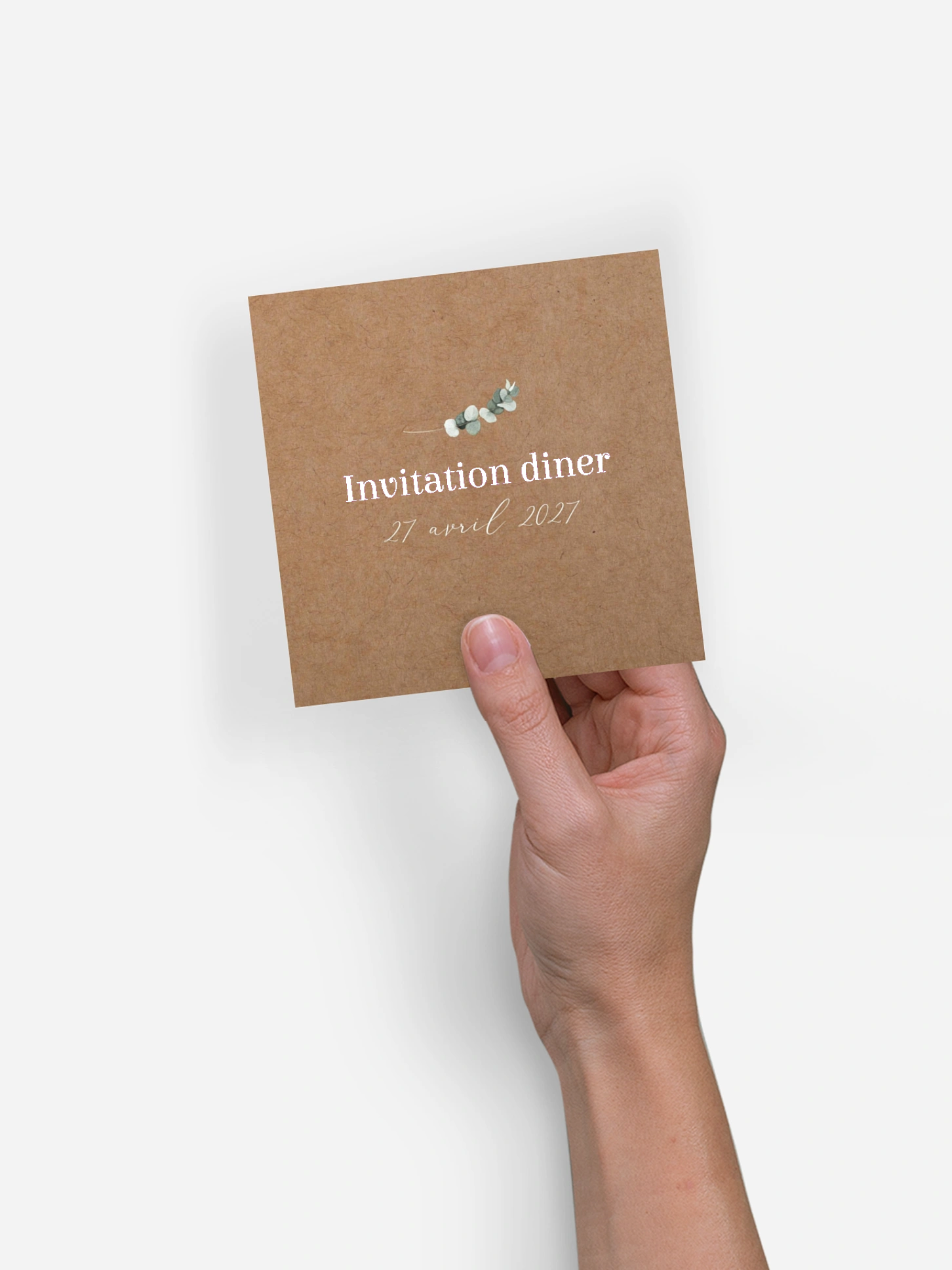 Carton d'invitation Greenery Heart