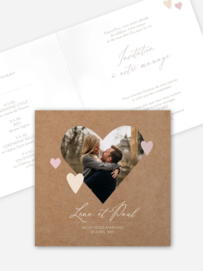 Faire-part de mariage Mon âme soeur