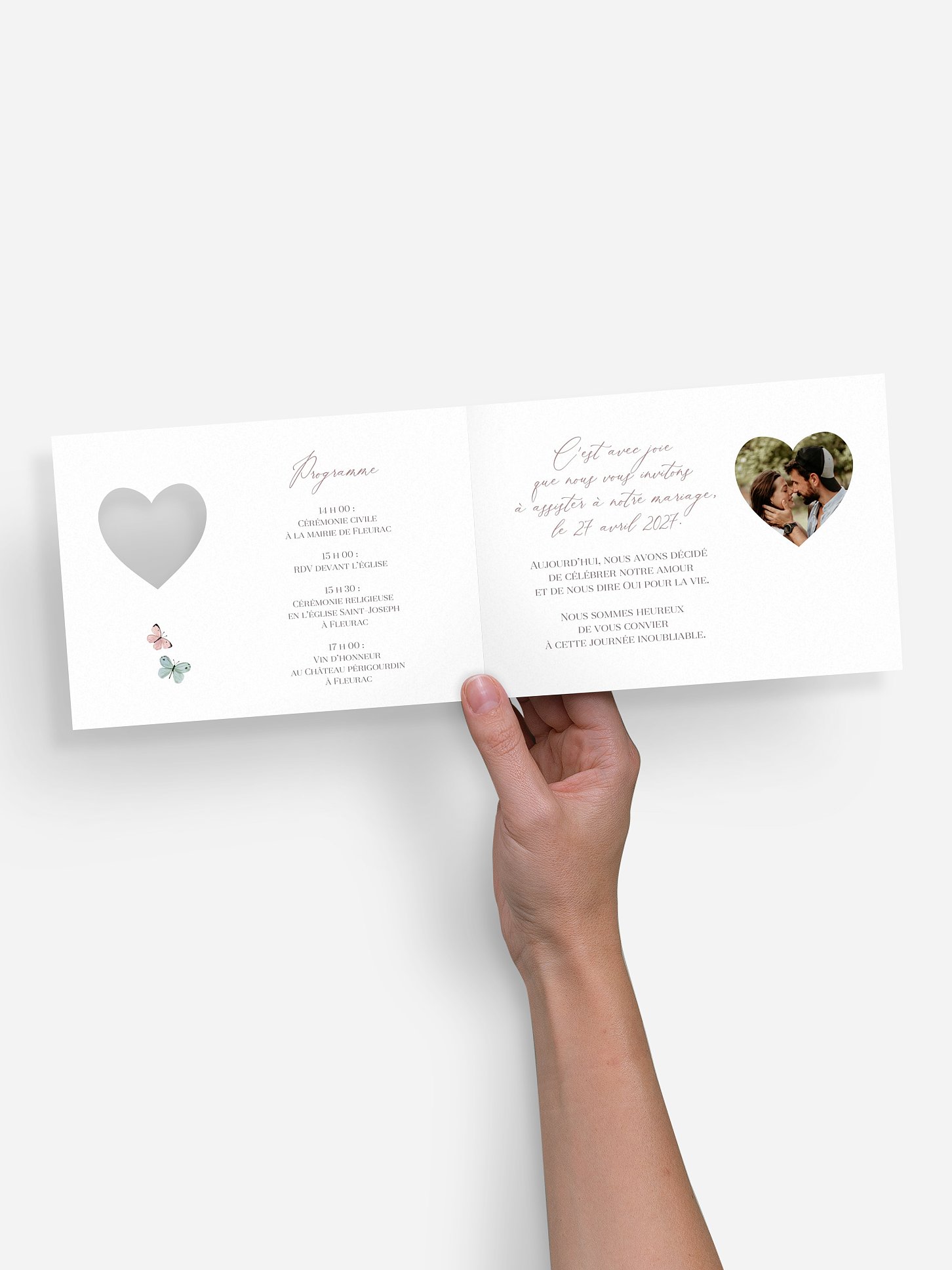 Faire-part de mariage Il était une fois