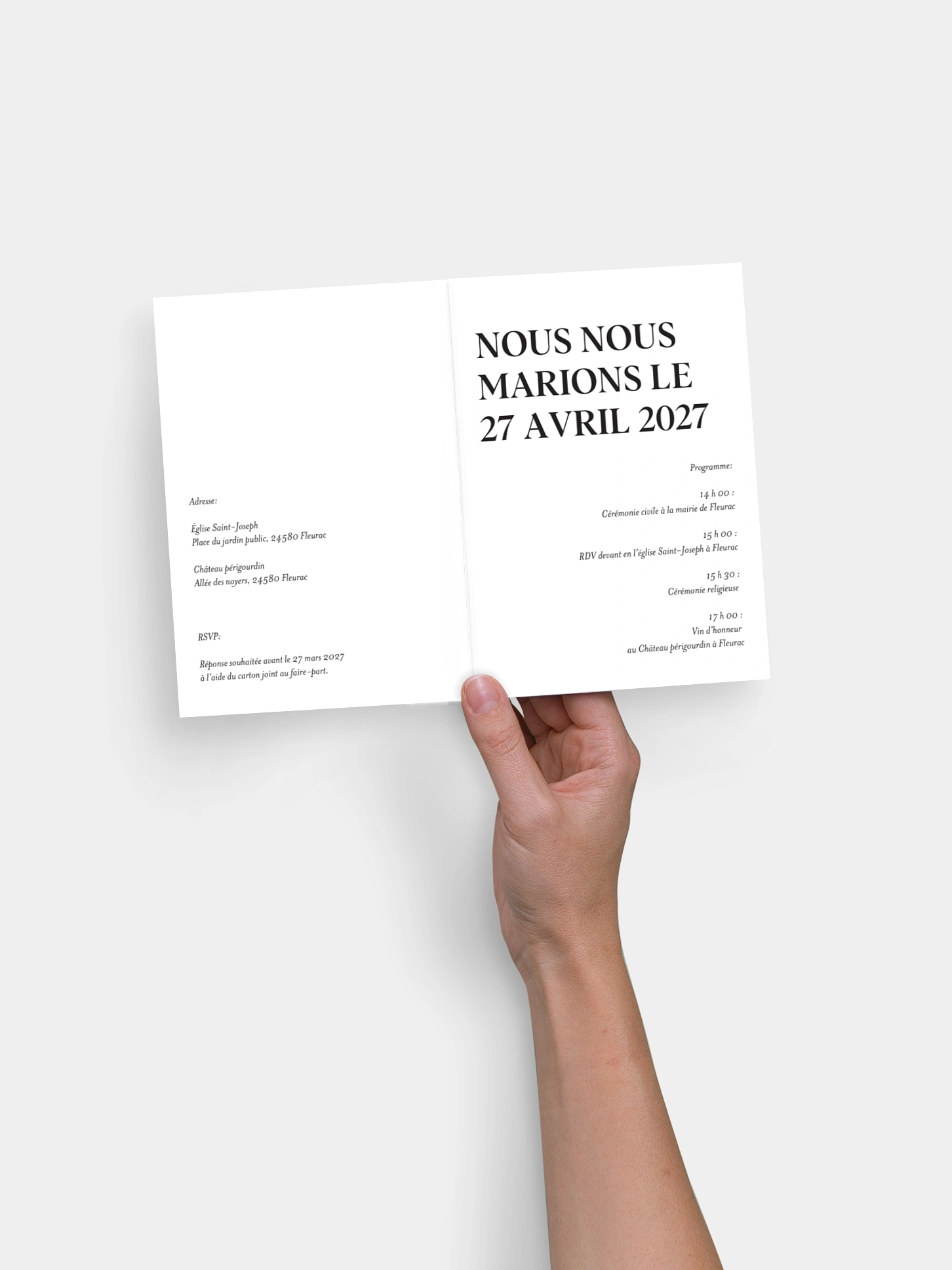 Faire-part de mariage Forever You and Me
