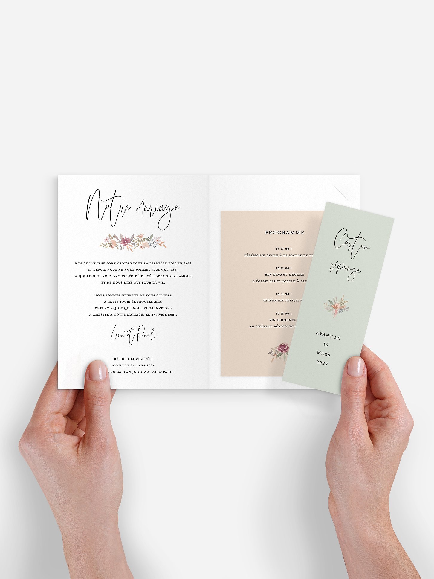 Faire-part de mariage Poetic Lovers