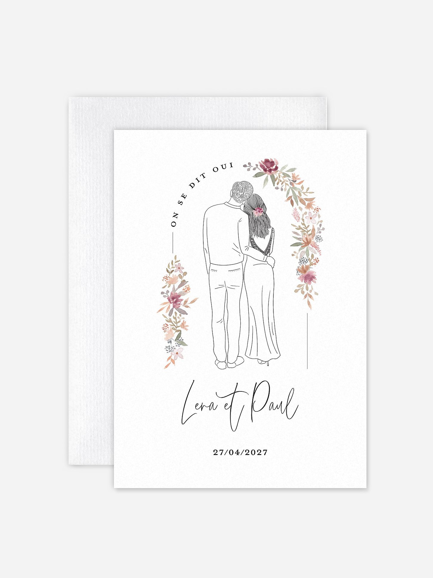 Faire-part de mariage Poetic Lovers