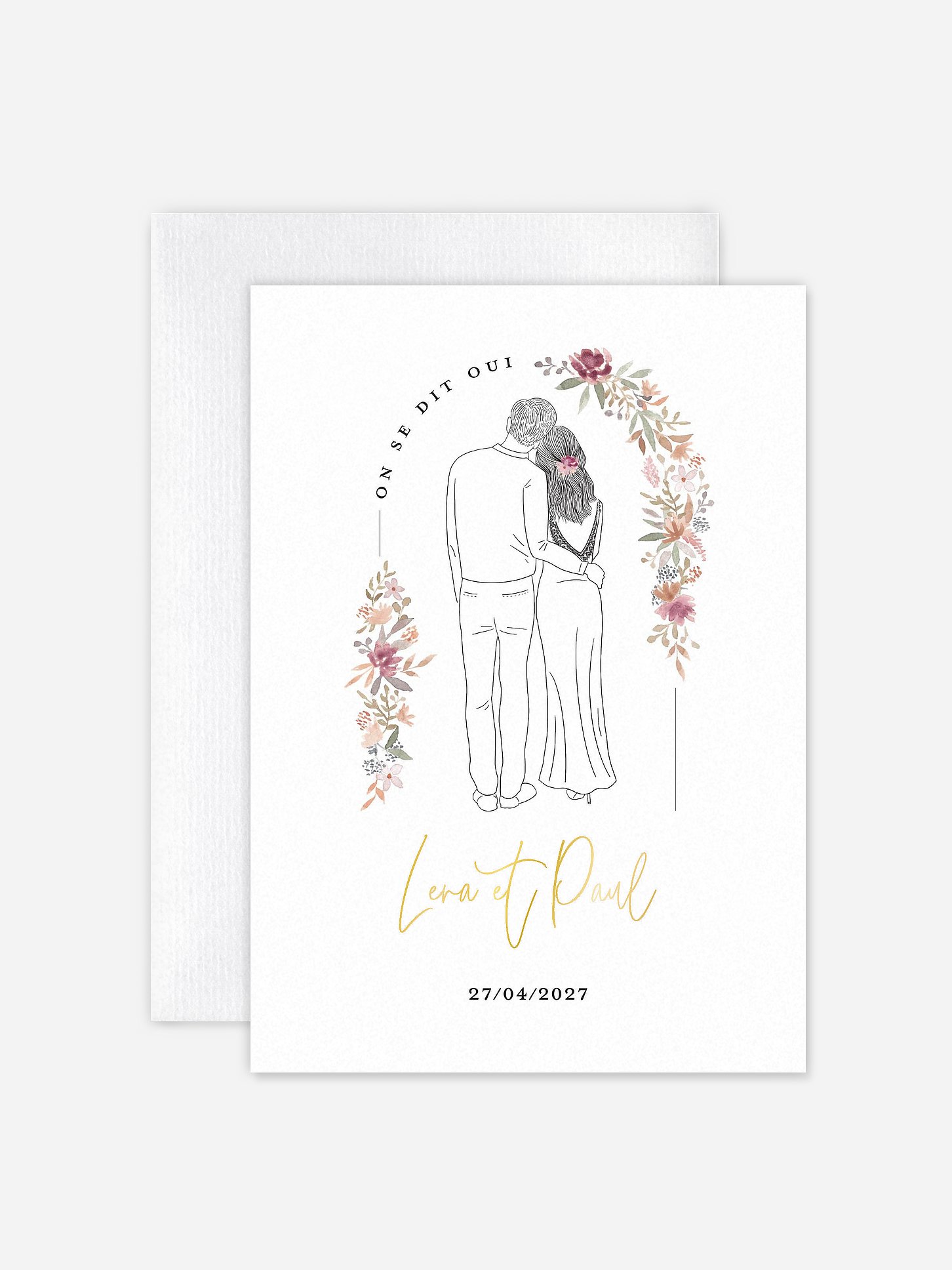Faire-part de mariage Poetic Lovers