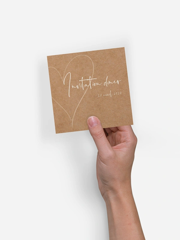 Carton d'invitation Romantic Heart