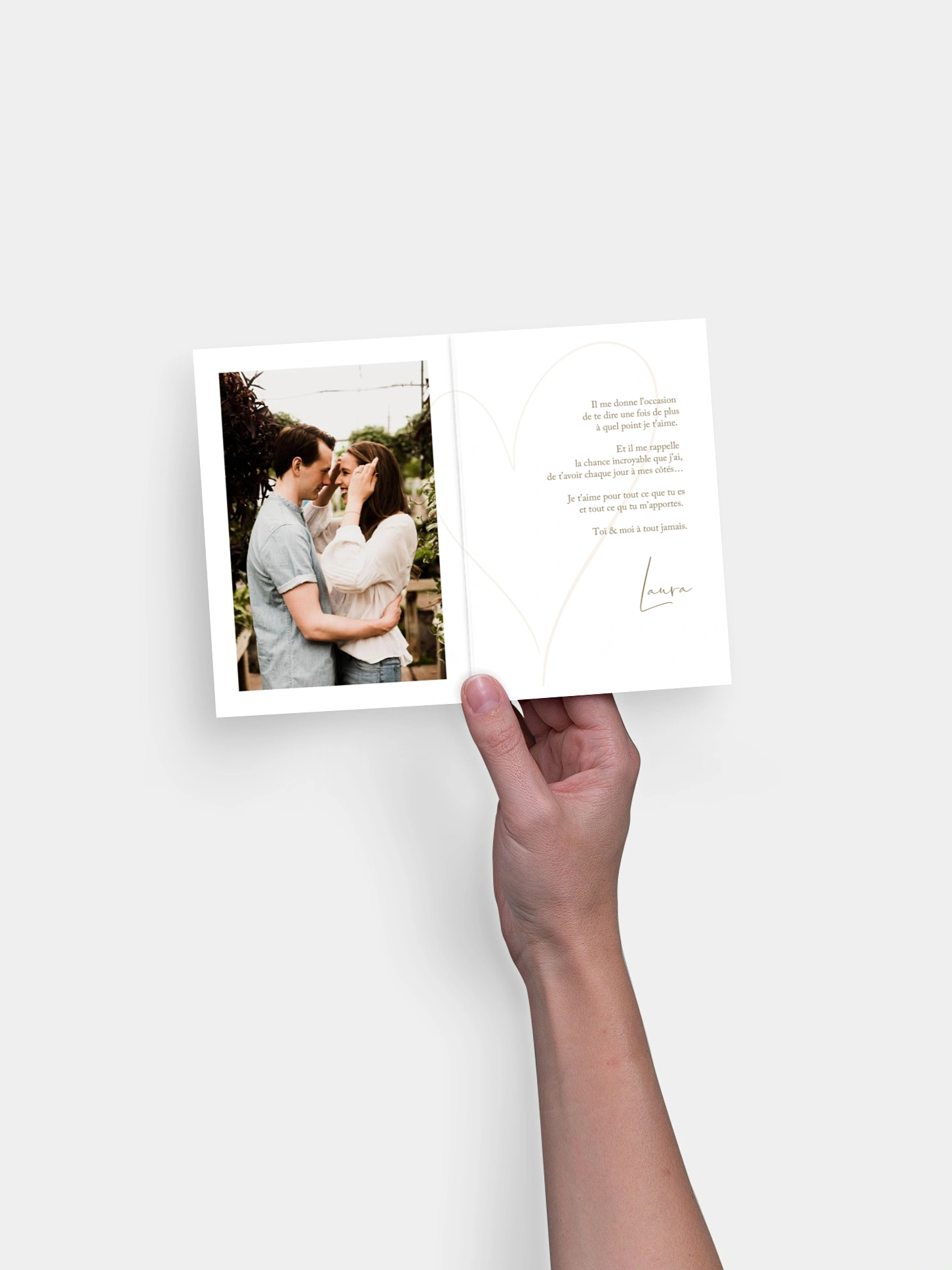 Carte Saint Valentin Romantic Heart
