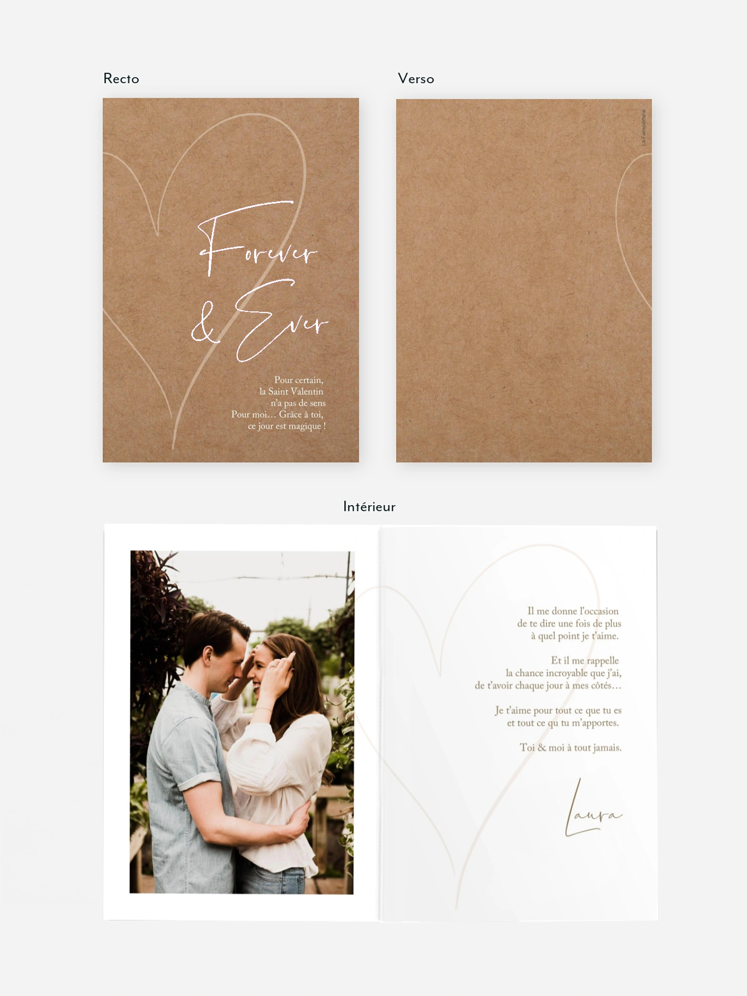 Carte Saint Valentin Romantic Heart