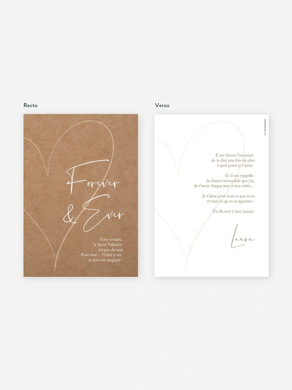 Carte Saint Valentin Romantic Heart