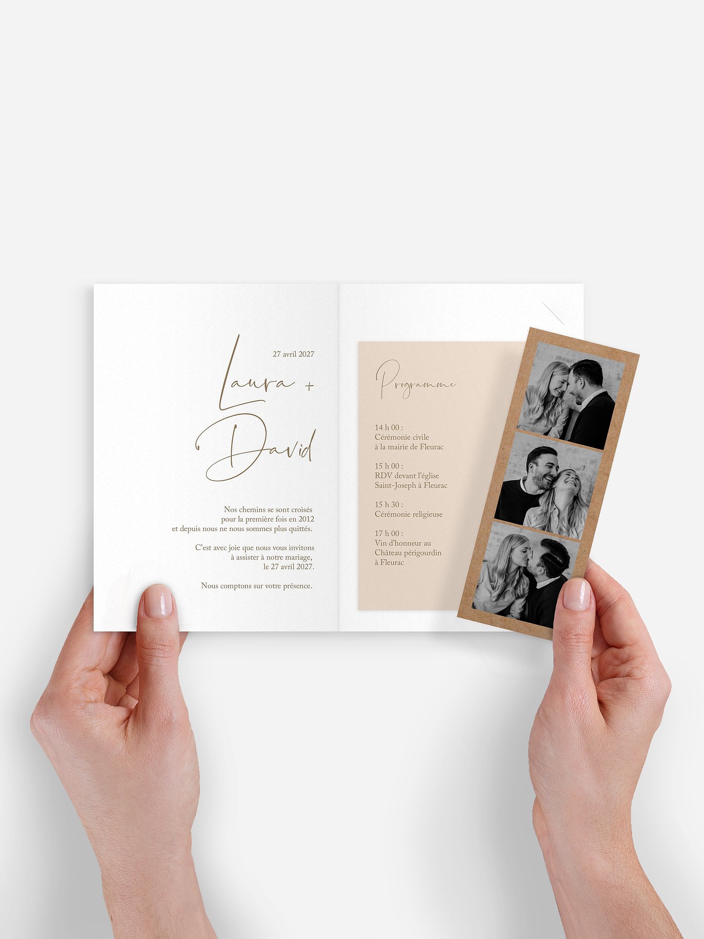 Faire-part de mariage Romantic Heart