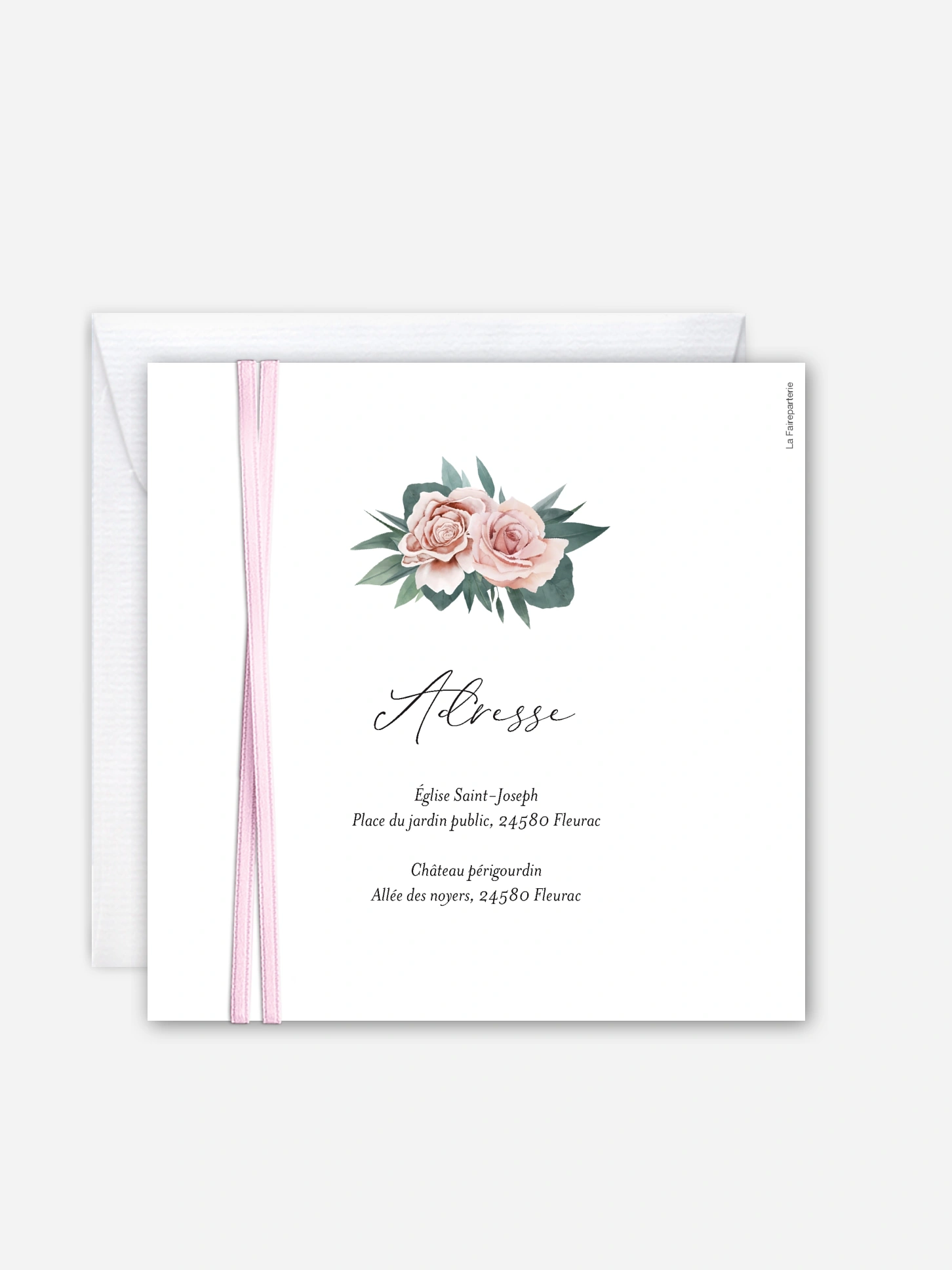 Faire-part de mariage Roses élégantes