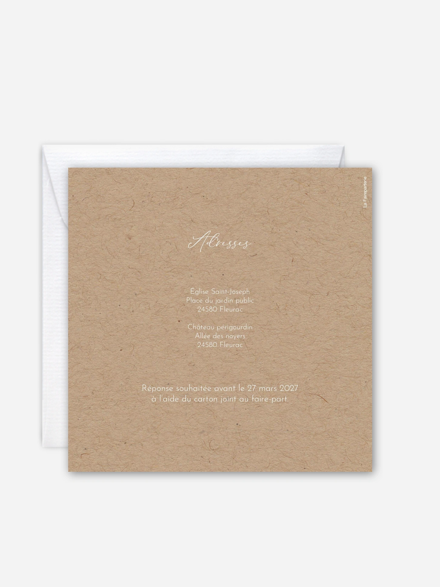 Faire-part de mariage Wildflowers
