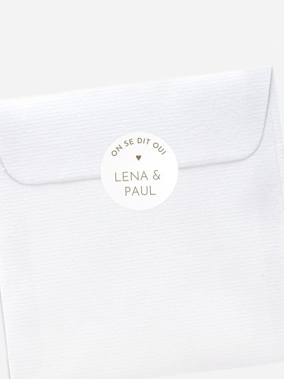 Stickers mariage Union nature